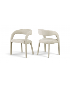 Sylvester - Linen Textured Performance Fabric Upholstered Dining Chair (Set of 2)