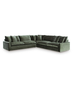 Carriage View - Jade - 3-Piece Sectional