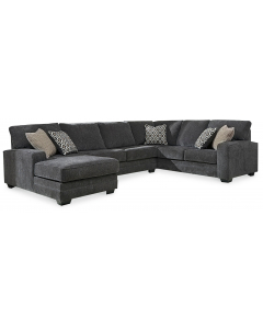 Tracling Left Arm Facing Corner Chaise 3 Pc Sectional Slate, 140"
