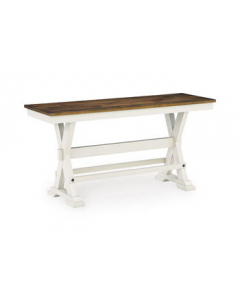 Brinfern Large Counter Dining Room Bench Brown / Antique White