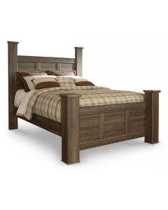 Juararo Poster Bed Dark Brown