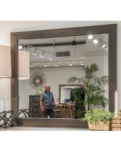 Vonitta Bay Bedroom Mirror Dark Brown, 42.36" Wide