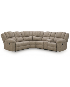 Pearce-Pike 3-Piece Reclining Sectional With RAF Reclining Loveseat With Console Birch