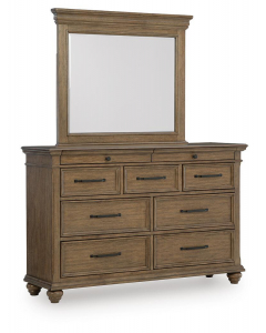 Karallin Dresser And Mirror Medium Brown