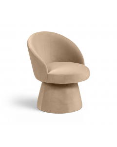 Selene - Velvet Performance Fabric Upholstered Swivel Dining Chair