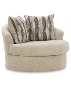 Lofwood Swivel Accent Chair Oatmeal