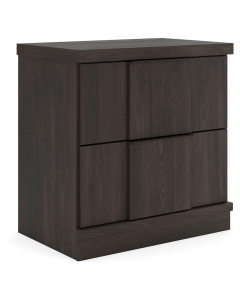 Shaehartin Two Drawer Night Stand Dark Brown