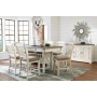 Bolanburg - Beige - 8 Pc. - Counter Table, 6 Barstools, Server