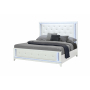 Alina - King Bed With LED - White