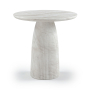 Venosa - 36" Concrete Indoor / Outdoor Counter Height Table - White, 36"