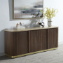 Clayten - Server - Brown Oak - Dark Brown