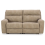Next-Gen Durapella - Sand - 2-Piece Power Reclining Sectional Loveseat, 77"