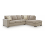 Bridgepoint 2-Piece Sectional With RAF Corner Chaise Stone, 115"