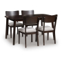 Mallenette Dining Room Table Set (Set of 5) Merlot