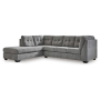 Marleton - Gray - 2-Piece Sleeper Sectional With Laf Corner Chaise, 113"