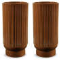 Avalyah - Burnt Umber - Vase (Set of 2) - 15", 6.88"