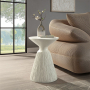 Duane - Accent Table - Natural White Finish, 16"