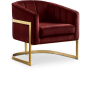 Carter - Accent Chair - Burgundy