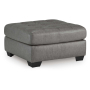Clairette Court - Alloy - Oversized Accent Ottoman