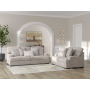 High Profile 2 Pc. Sofa, Loveseat Taupe