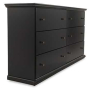 Maribel - Black - Six Drawer Dresser, 63.31" Wide