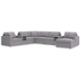 Cozymax - Granite - 8-Piece Sectional With Audio System And Raf Corner Chaise, 157"