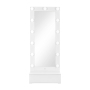 Ella - Narrow Tall Mirror With Drawer And Speakers