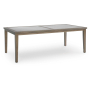Rainier Ranch - Brown / Beige - Rectangle Dining Table With Umbrella Option, 42"