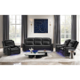 U8879 - 3 Piece Living Room Set (Sofa, Loveseat, Chair) - Charcoal - Dark Gray