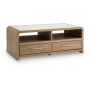 Dovander Rectangular Cocktail Table White / Natural, 50.28"