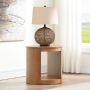 Zoey - End Table - Oak - Light Brown, 22"