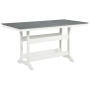 Transville - Gray / White - RECT COUNTER TABLE W/Umb OPT, 71.75"