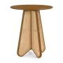 Butterfly - Solid Wood And Natural Cane Bar Height Table - Brown / Natural - Light Brown, 36.25"