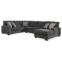 Tracling Right Arm Facing Corner Chaise 3 Pc Sectional Slate, 99"