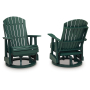 Shell Beach Swivel Glider Chair Green