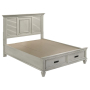 Franco - Wood Queen Storage Panel Bed - Distressed