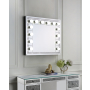 Farai - Wall Decor - Mirrored & Faux Crystal Diamonds - 28"
