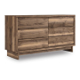 Chirason - Brown - Six Drawer Dresser, 62.01" Wide