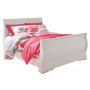 Anarasia Sleigh Bed White