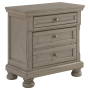 Lettner - Light Gray - Two Drawer Night Stand