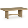 Crendlin Rectangular Cocktail Table Light Brown, 52"