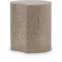 Dimple - 20" End Table - Taupe Terazzo, 18"