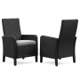 Beachcroft - Black / Light Gray - Arm Chair With Cushion (Set of 2)