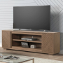 Fireplace TV Consoles - 84'' Fireplace TV Console Multiplees - Light Brown