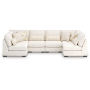 Donelson Creek - Vanilla - 6-Piece Sectional, 192"