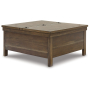Moriville - Grayish Brown - Lift Top Cocktail Table, 36.13"