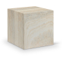 Piazza - Concrete End Table - Travertine, 16"