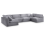 Serene - 6 Piece Modular U-Shaped Sectional, 158"