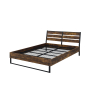 Juvanth - Eastern King Bed - Rustic Oak & - Dark Brown