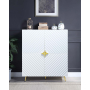Gaines - Cabinet - White High Gloss Finish